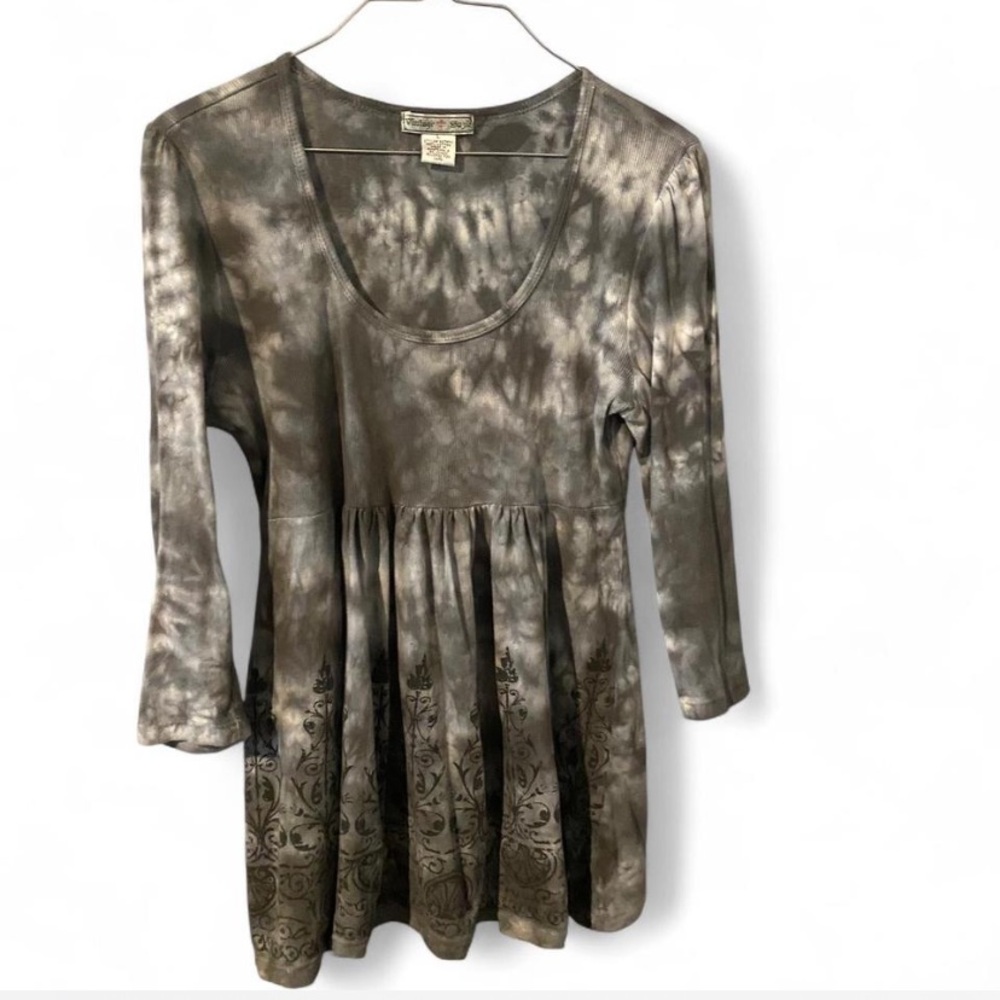 Vintage Suzie Tie-Dye Gray Top